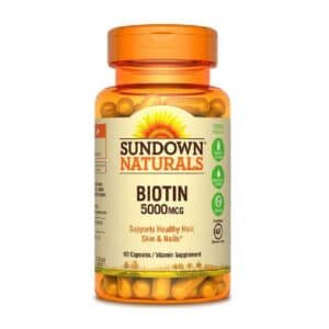 SUNDOWN BIOTIN 5000MCG 60TAB