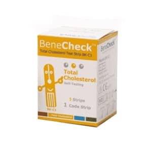 BENE CHEK TOTAL CHLOLESTEROL TEST5STRIP