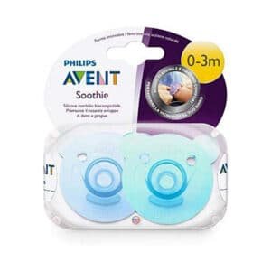 PHILIPS AVENT SIL SOOTHIE SIL 0-3M BOY X2