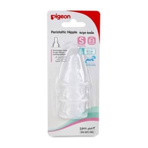 PIGEON PERISTALTIC NIPPLE 3 PCS NO 17342