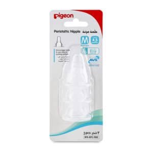 PIGEON PERISTALTIC NIPPLE 3 PCS NO 17343