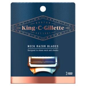 GILLETTE NECK RAZOR BLADES 3CT