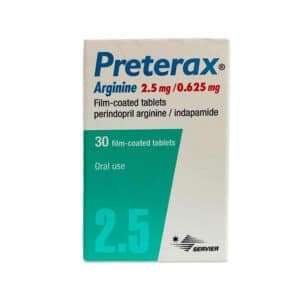 PRETERAX ARGININE 25MG/0625MG TAB