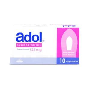 ADOL SUPPOSITORY 125MG 10 SUPP