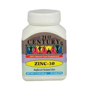 21st CENTURY ZINC-30 60 TABS