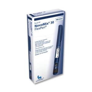NOVOMIX 30 FLEXPEN 100IU/ML INJ 3ML 5CRT