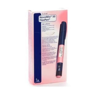 NOVOMIX 50 FLEXPEN 100IU/ML INJ 3ML 5CRT