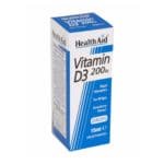 HEALTH AID VIT D3 ALL AGES DROPS 15ML
