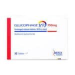 GLUCOPHAGE 750MG XR 30 TABLETS
