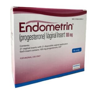 ENDOMETRIN 100 MG VAGINAL TABLETS