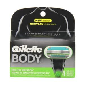 GILLETTE BODY RAZOR SYSTEM 4 CARTRIDGE (GL1-81525429)