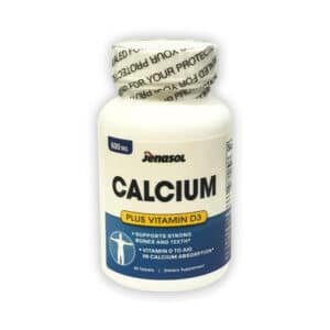 JENASOL CALCIUM 600 + VITD3 60 TABLETS