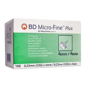 BD MICRO-FINE PLUS PEN NEEDLES 4MM/4MM