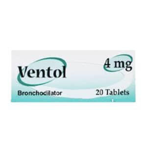 VENTOL 4MG 20 TAB