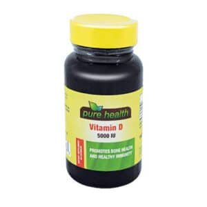 PURE HEALTH VITAMIN D 5000IU 60CAP