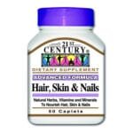 21st CENTURY HAIRSKIN & NAILS 50 TAB