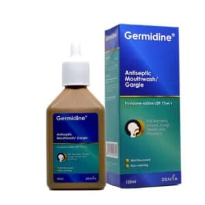 GERMIDINE ANTISEPTIC M/W GARGLE 125 ML
