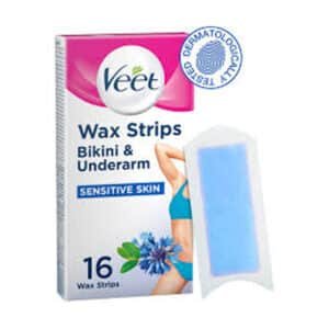 VEET EASY GEL WAX STRIP BIKINI&UNDER ARM 16 WAX