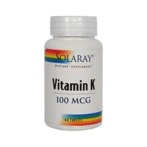 SOLARAY VITAMIN K 100MCG 100TAB