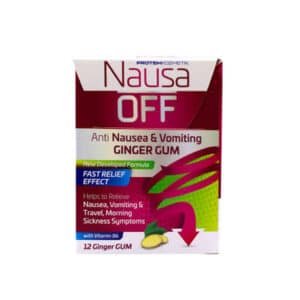 NAUSA OFF 12 GINGER GUM