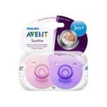 philips avent soothie sil 3-18m boy x2