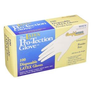 GLOVES LATEX POWDER FREE SIZE- M