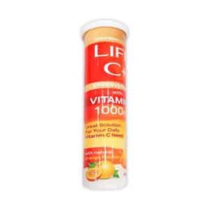 LIFE C+ VIT.C 1000 WITH ZINC ROSEHIP EFF. TAB
