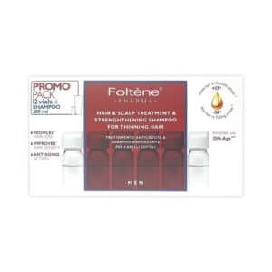 FOLTENE MEN PROMO PACK 12 VIALS& SHAMPOO 200ML