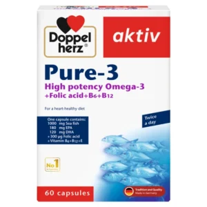 DOPPEL HERZ AKTIV PURE-3 60 CAPS