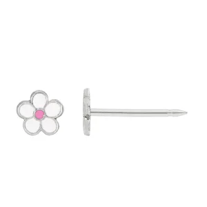 INVERNESS(867C) 14KT YELLOW GOLD ENAMALED FLOWER