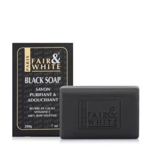 FAIR&WHITE BLACK SOAP 200GM