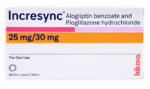 INCRESYNC 25/30 MG 28 TAB