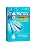 GAVISCON ADVANCE PEPPERMINT LIQUID SACHETS 10ML*12