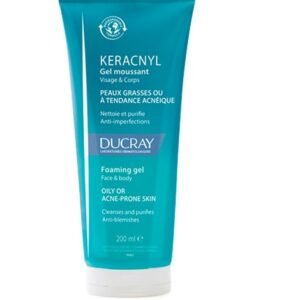 ducray kertyol foaming gel face and  body 200 m