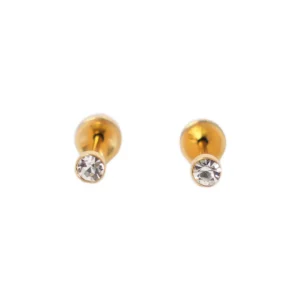 LUSTROUS(157)DICE DIAMOND EAR