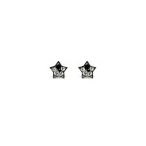 LUSTROUS(160)REAL SILVER STAR STONE EAR