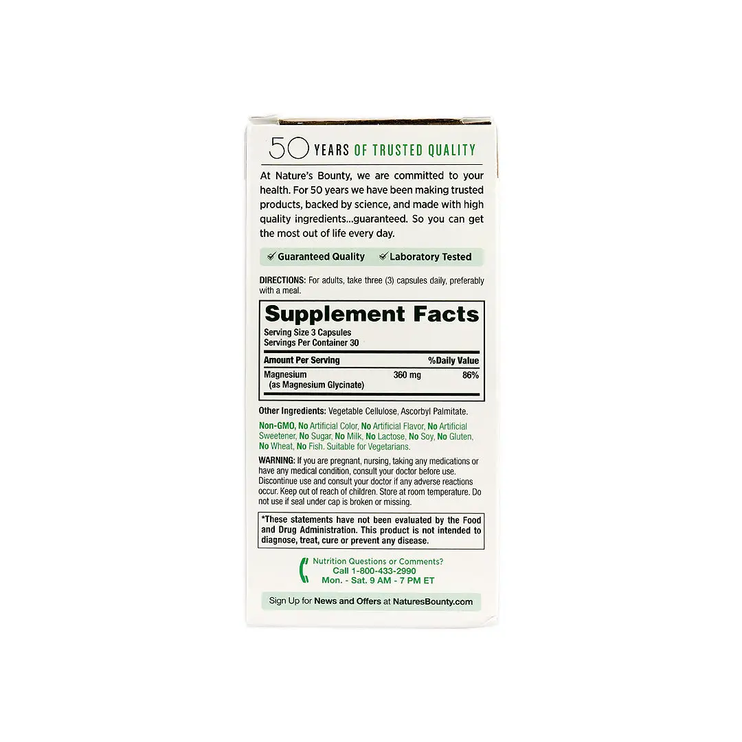 56689-NaturesBountyAdvancedMagnesiumGlycinate360Mg90CapsBackSide