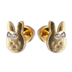 LUSTROUS(106) GOLD PLATED RUBBIT EAR