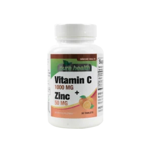 PURE HEALTH VIT C 1000MG + ZINC 50MG 30TAB