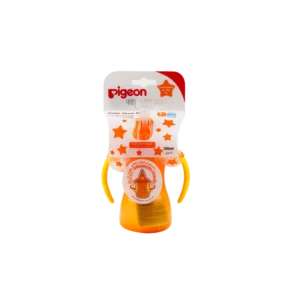 PIGEON PETITE STRAW BOTTLE 150ML ORANGE +9M