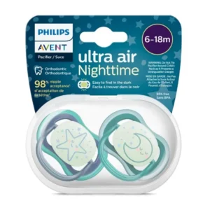 PHILIPS AVENT ULTRA AIR NIGHT TIME SOOTHER 6-18M B. (PA258)