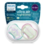 PHILIPS AVENT ULTRA AIR NIGHT TIME SOOTHER 0-6M G. (PA259)