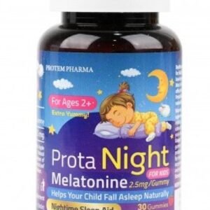 PROTA NIGHT MELATONIN 2.5MG 30 GUMMIES-بروتا نايت ميلاتونين 2.5 مجم 30 قرص علكة