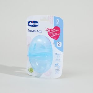 CHICCO DOUBLE SOOTHER HOLDER 0+ RED-حامل لهاية مزدوج من تشيكو للأطفال من عمر 0+ سنة - أحمر