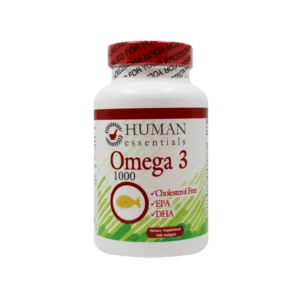HUMAN ESSENTIAL OMEGA-3 1000MG 100 SOFTGELS-أوميغا-3 الأساسية للإنسان 1000 ملغ 100 كبسولة هلامية
