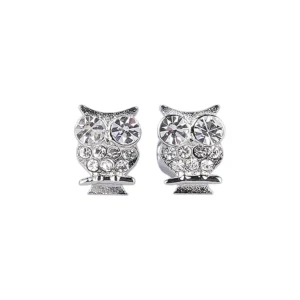 LUSTROUS(108)REAL SILVER OWI EAR-أذن لامعة من الفضة الحقيقية (108) حلق لاستروس