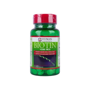He Biotin 10000 MCG-هيومان بيوتن 10000 ميكروجرام60 حبة