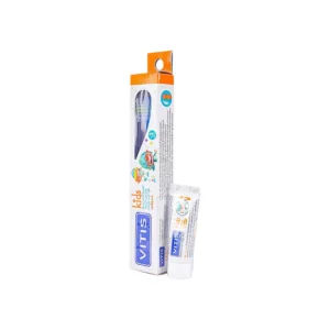 VITIS KIDS TOOTH BRUSH+ GEL 8ML-فرشاة أسنان فيتيس للأطفال + جل 8 مل