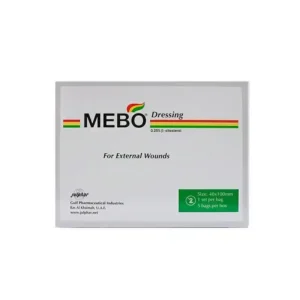 MEBO DRESSING 125G 5S' 40X100MM-ضمادة ميبو 125 غرام، 5 قطع، 40 × 100 مم