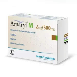 AMARYL M 2MG/500MG 30أماريل - إم 2 مجم / 500 مجم  TAB30